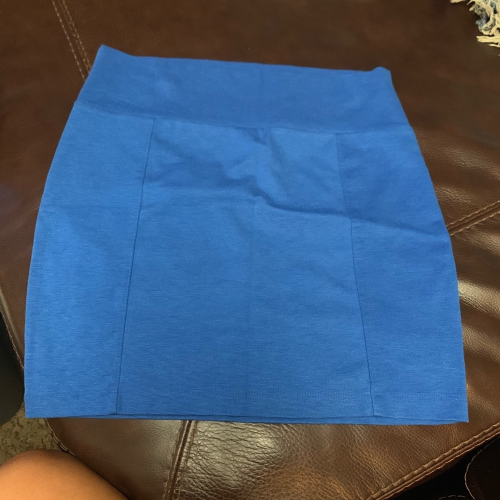 Blue pencil skirt!